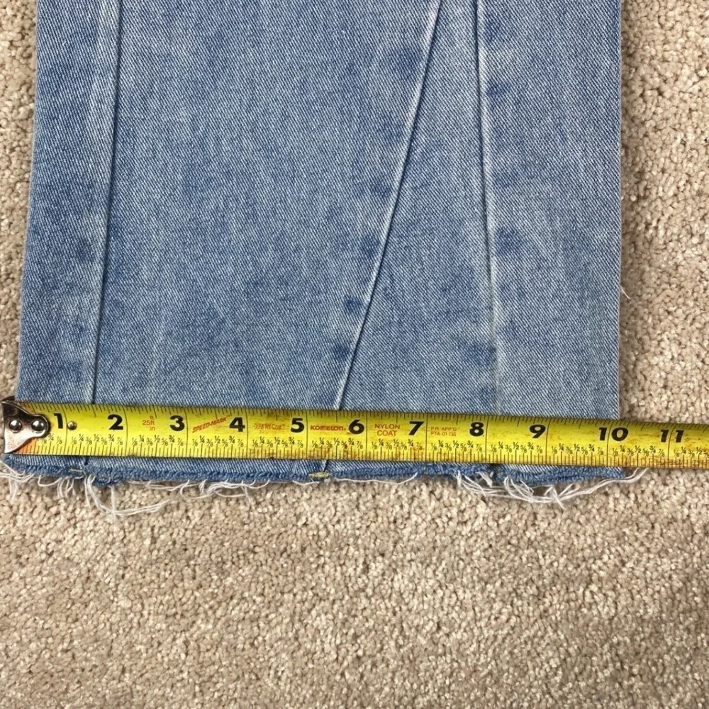 Gallery Dept Art on Display Distressed Flare‎ Jeans Light Wash Women XL 36x30